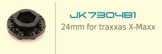 Jetko 24 mm adapter X-Maxx Extreme Felgen (4)