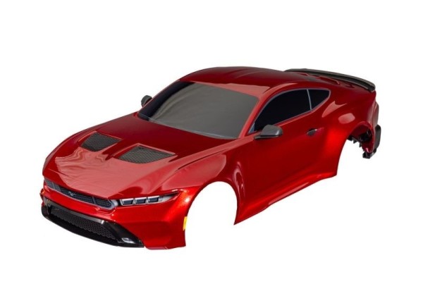 10511-RED Traxxas Karosserie Ford Mustang Rot