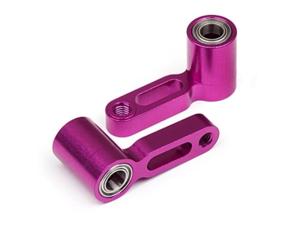 68824 TCXX - STEERING ARM +2mm (PURPLE/2pcs)