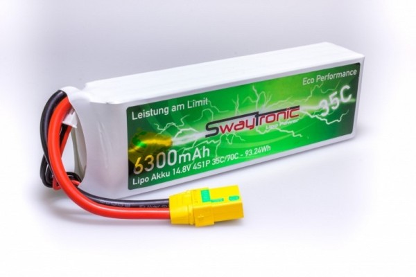 SWAYTRONIC LiPo 4S 14.8V 6000mAh 35C/70C T-Plug