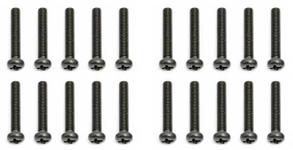 25654 Asso Screws 3x18 mm BHPS