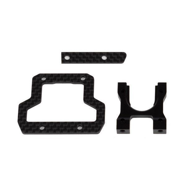 92378 Asso RC10B74.2 Center Bulkhead/Brace Set Decoupled Slipper