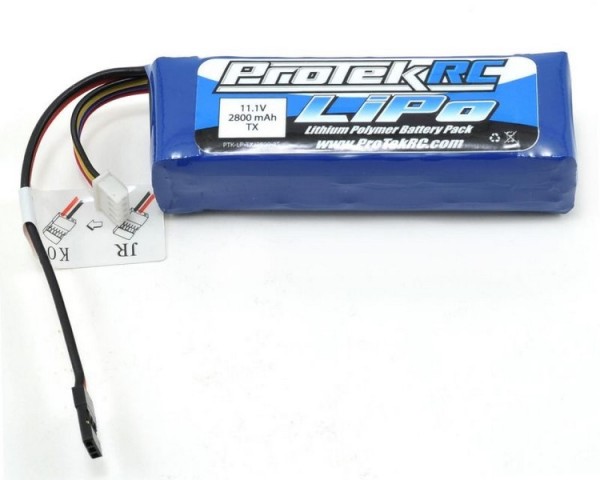 ProTek 11.1V/2800mAh LiPo Tx Futaba/JR/Spektrum/KoPropo