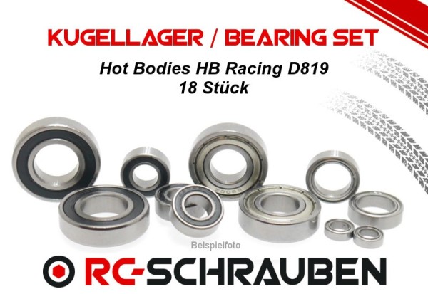 Kugellager Set ( ZZ ) Hot Bodies HB Racing D819