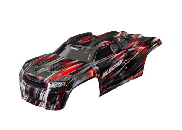 9511-RED Traxxas Karo Sledge komplett rot