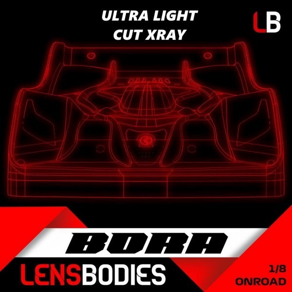 Lens Bodies Bora Karosserie Xray 1/8 Onroad UL