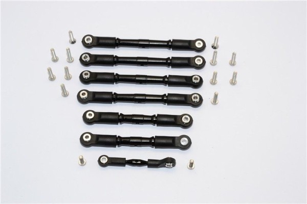 GPM ALU Tie Rods Spurstangen Blau (7) Traxxas Slash 4x4 LCG