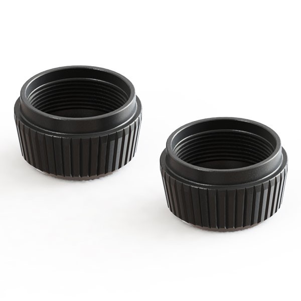 AR330513 ALUMINIUM LOWER SHOCK CAP (BLACK) (2PCS)