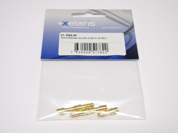 Xelaris Gold-Stecker einzeln 3.5mm (5)