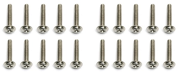 25622 Asso Tapped Screws 3x18 mm BHPTS