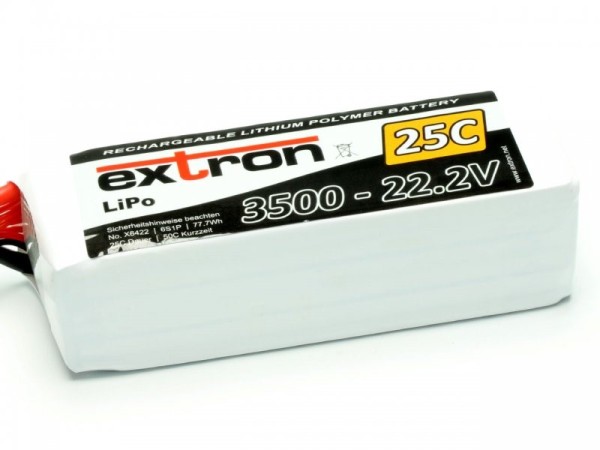X6422 Extron LiPo Akku Extron X2 3500 - 22,2V (25C
