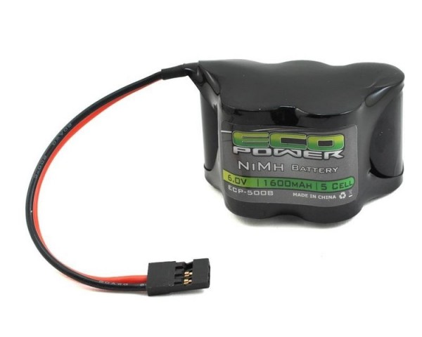 EcoPower 5-Cell 6.0V/1600mAh NiMH 2/3A Hump Pack