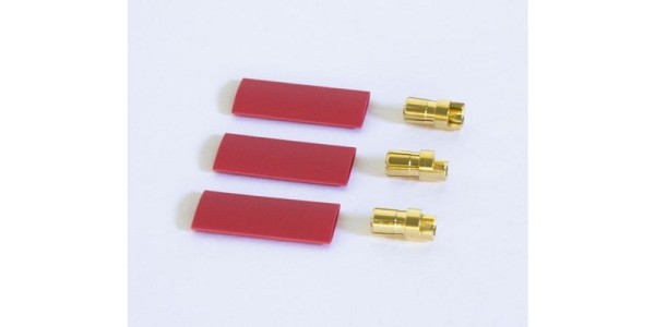 40018 Gold Plug 8.0mm Male 3pc