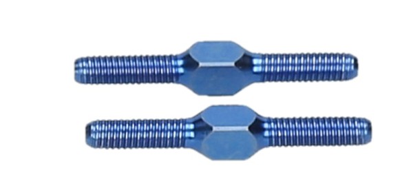 HB61363 TITANIUM TURNBUCKLE M3x24mm (BLUE/2pcs)