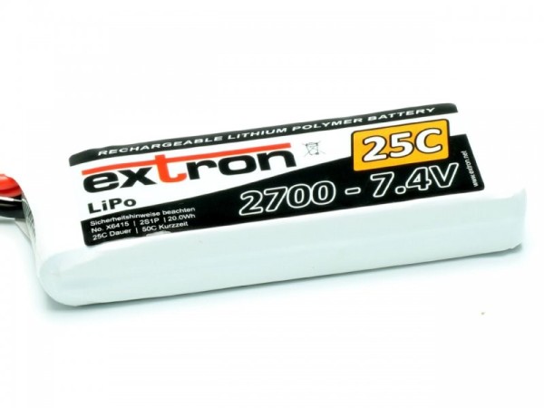 X6415 Extron LiPo Akku Extron X2 2700 - 7,4V (25C