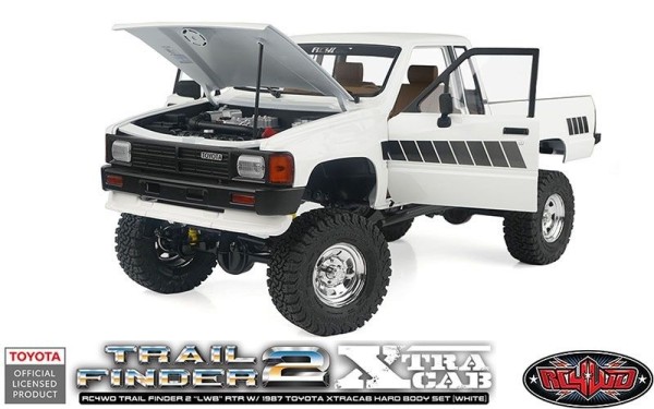 RC4WD Trail Finder 2 "LWB" RTR mit 1987 Toyota XtraCab Hard Body Set (Weiss)