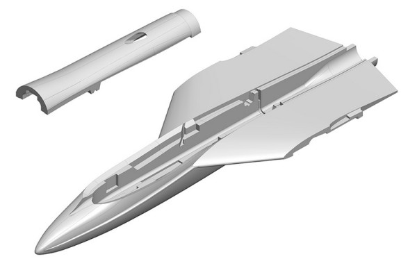 1-01019 Rumpf mit Deckel FunJet Ultra 2