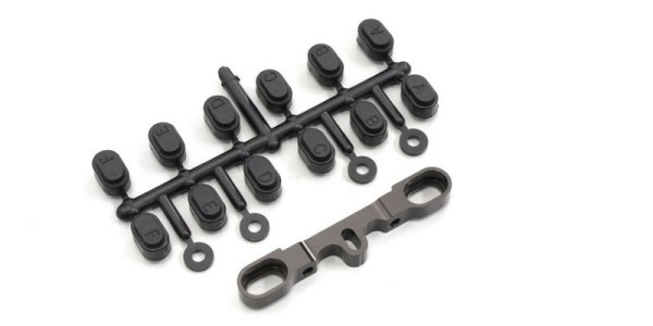 LA391 Kyosho Alu Rear Sus Holder (RR/Gunmetal)