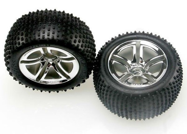 5572R Traxxas Wheels Assembled (2.8)