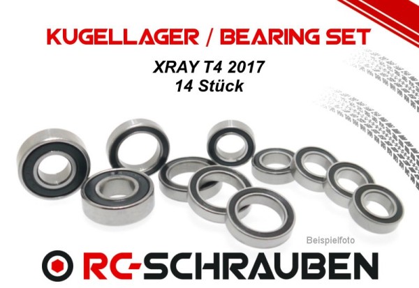 Kugellager Set (2RS) Xray T4 2017 Kunststoffdichtung