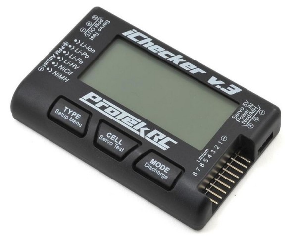ProTek iChecker 3.0 LCD LiPo Batterie Checker 2-8S