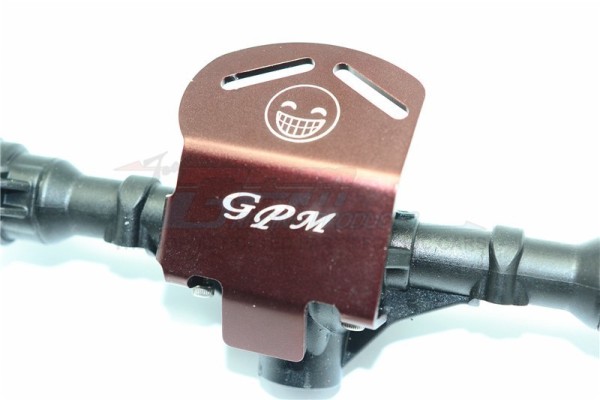 GPM ALU Getriebeschutz Skid Plate Vorne oder Hinten Schwarz (1) Traxxas TRX-4