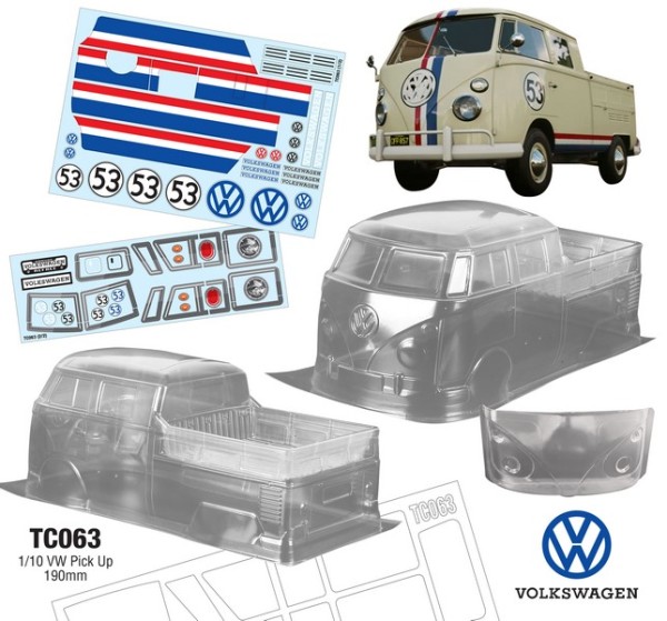 TeamC 1/10 VW PICKUP Karosserie 190mm