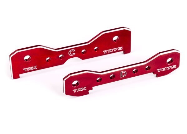 9630R Traxxas Querlenker-Halter Hinten 7075-T6 Alu Rot Sledge