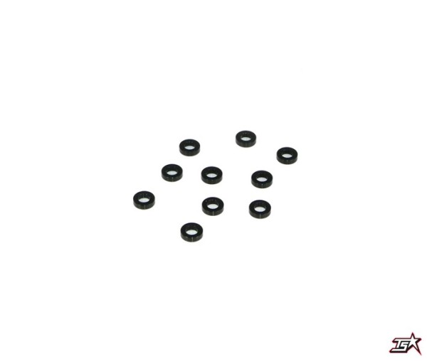 Destiny Alu Spacer 3,0 x 5,5 x 1,5mm - Black (10)