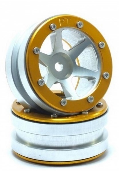 Absima Beadlock Wheels PT-Slingshot Silber/Gold