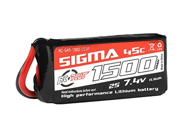 RC Plus Li-Po Batterypack Sigma 45C 1500mAh 7.4V