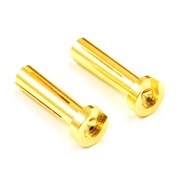 LOW PROFILE 4.0MM MALE GOLD CONNECTOR (2) FOR RIGH