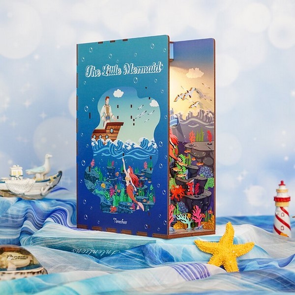 SIVA TOYS The Little Mermaid Book Nook TONECHEER