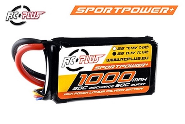 RC Plus Li-Po Akku Sportsline 30C 1000mAh 11.1V