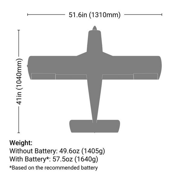 E-Flite FLIEGER CHEROKEE 1310mm BNF SAFE