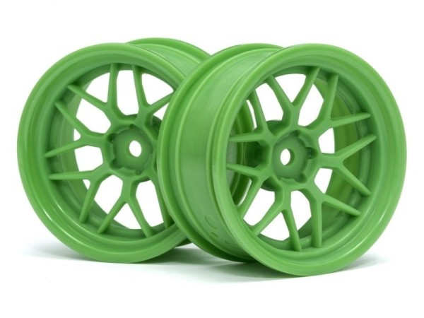 116531 TECH 7 WHEEL GREEN 52X26X+6MM OFFSET (2PCS)