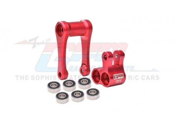 GPM ALU Knuckle & Pull Rod 1/4 PROMOTO-MX Rot