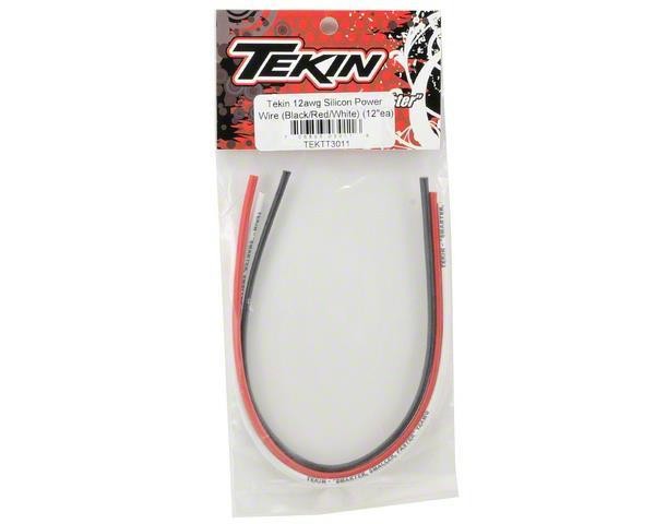 Tekin 12awg Silicon Power Wire 3 pcs 12 Red/ Blk