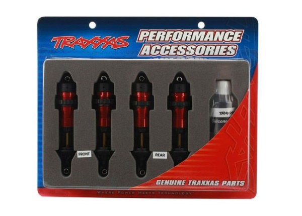 5460R Traxxas Shocks GTR Alu Red Bodies TiN