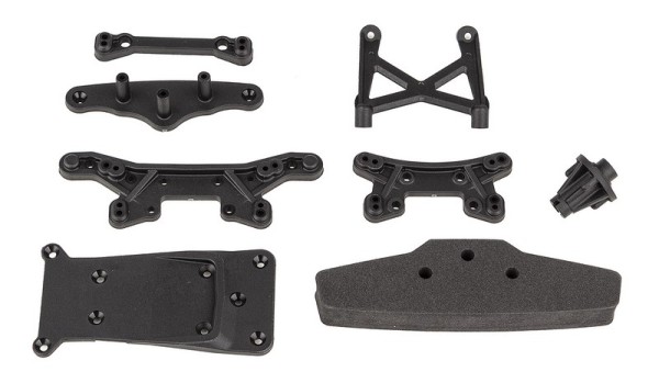 Team Associated Reflex 14R Shock Towers Bumper and Skid Plate Set