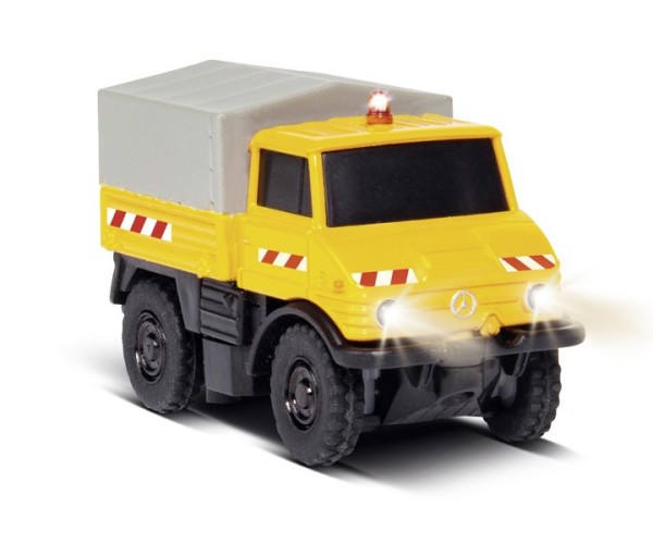 Carson 1:87 MB Unimog U406 Zweiwegefahrzeug 100%RTR Strasse und Schiene