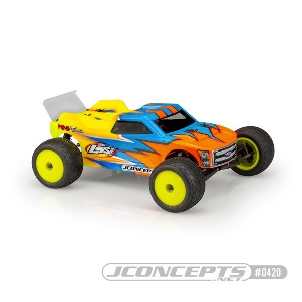 JConcepts Finnisher - Mini-T 2.0 body w/ rear spoi