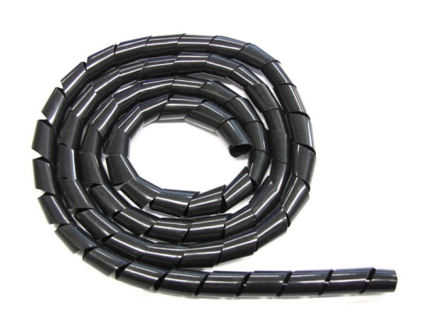 Xelaris Spiralschlauch Schwarz 10mm (1m)