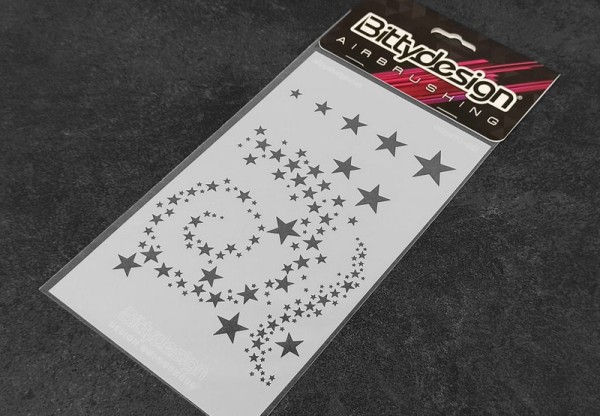 Bittydesign Vinyl Stencil - Stars V2 Lackierschablone
