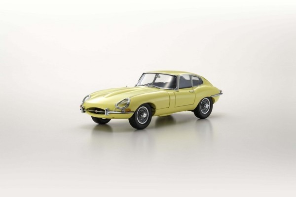 KS08954LY Kyosho 1:18 Jaguar Type-E 3.8L Coupe MK1 1961 Pale Primose