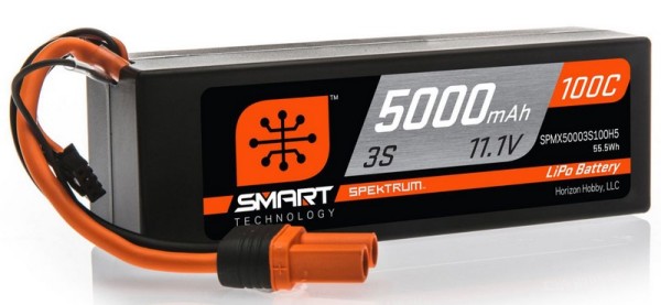 Spektrum 5000mAh 3S 11.1V 100C Smart LiPo Hardcase