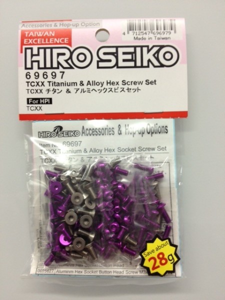 69697 Hiro Seiko HB TCXX Titan/Alu Schrauben Set