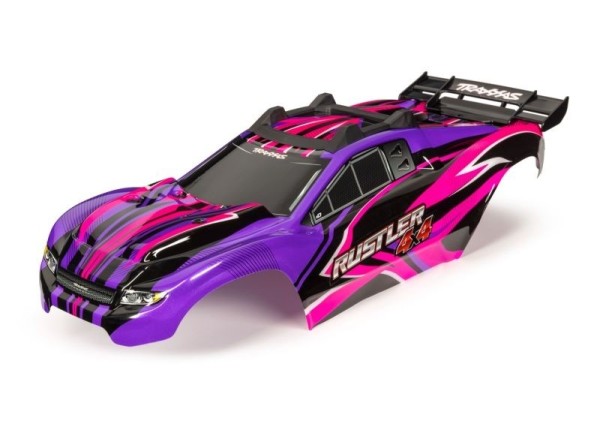 6734P Traxxas Karosserie Rustler 4X4 Pink/ Violett