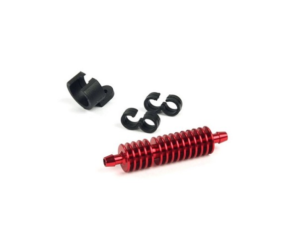 R07127R Sprit Kühler Rot (inkl. Halter / 2x Clips)