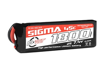 RC Plus Li-Po Batterypack Sigma 45C 1800mAh 7.4V